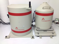Gamma spectrometry with germanium semiconductor detector (Canberra GC4018)